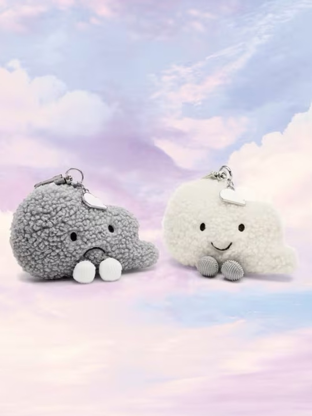 Ariana Grande Cloud Bag Charm - White Cloud 9 Keychain